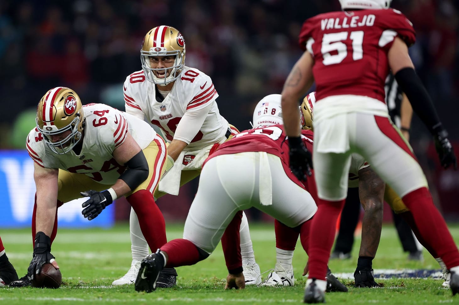 What do NFL quarterbacks say before the ball is snapped?