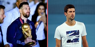 "As a football fan, of course I admire Lionel Messi and respect him a lot" - Novak Djokovic