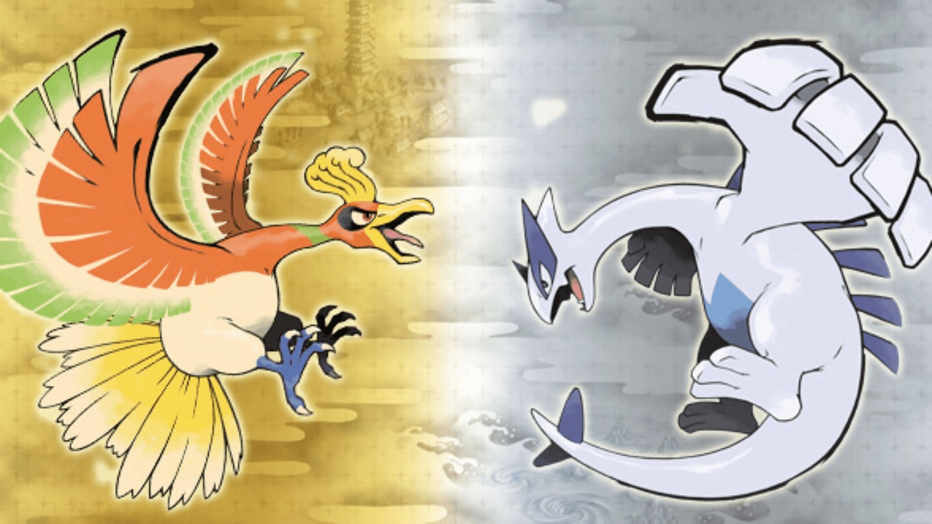Ho-Oh and Lugia, the mascots of the first two Johto region titles and their remakes (Image via The Pokemon Company)