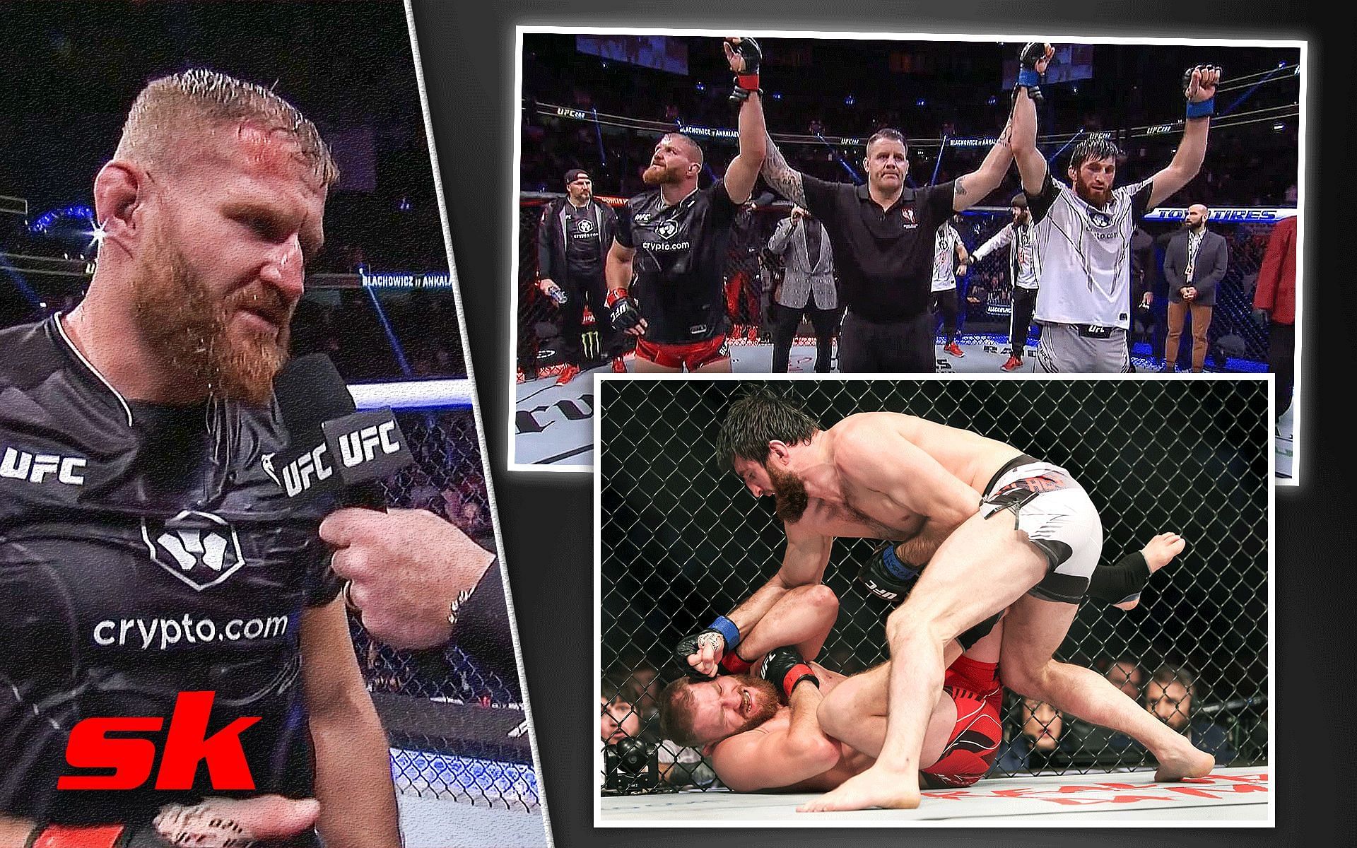 Jan Blachowicz shows utmost class and honesty after UFC 282 split draw  [Images via: @btsportufc and @espnmma on Twitter, @ufc on Instagram]