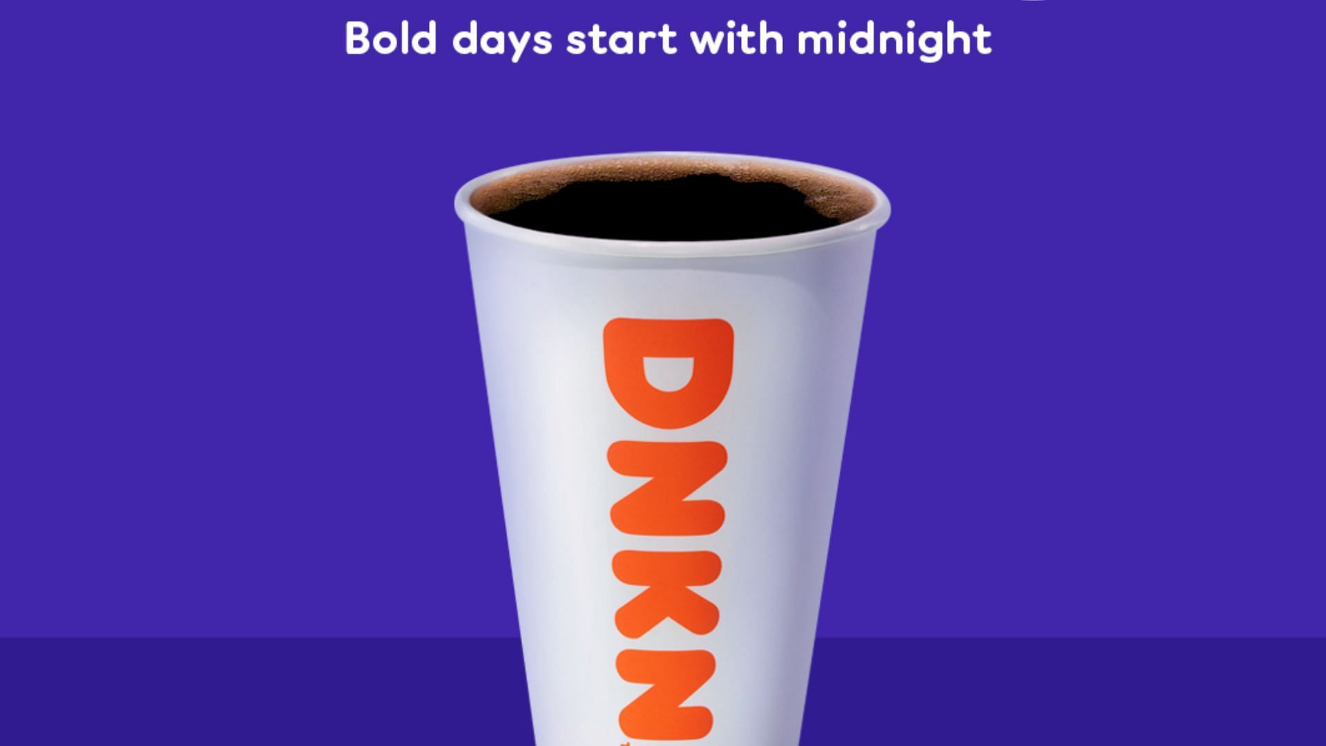 Midnight Dark Brew Coffee returns to stores starting December 21 (Image via Dunkin&rsquo;)