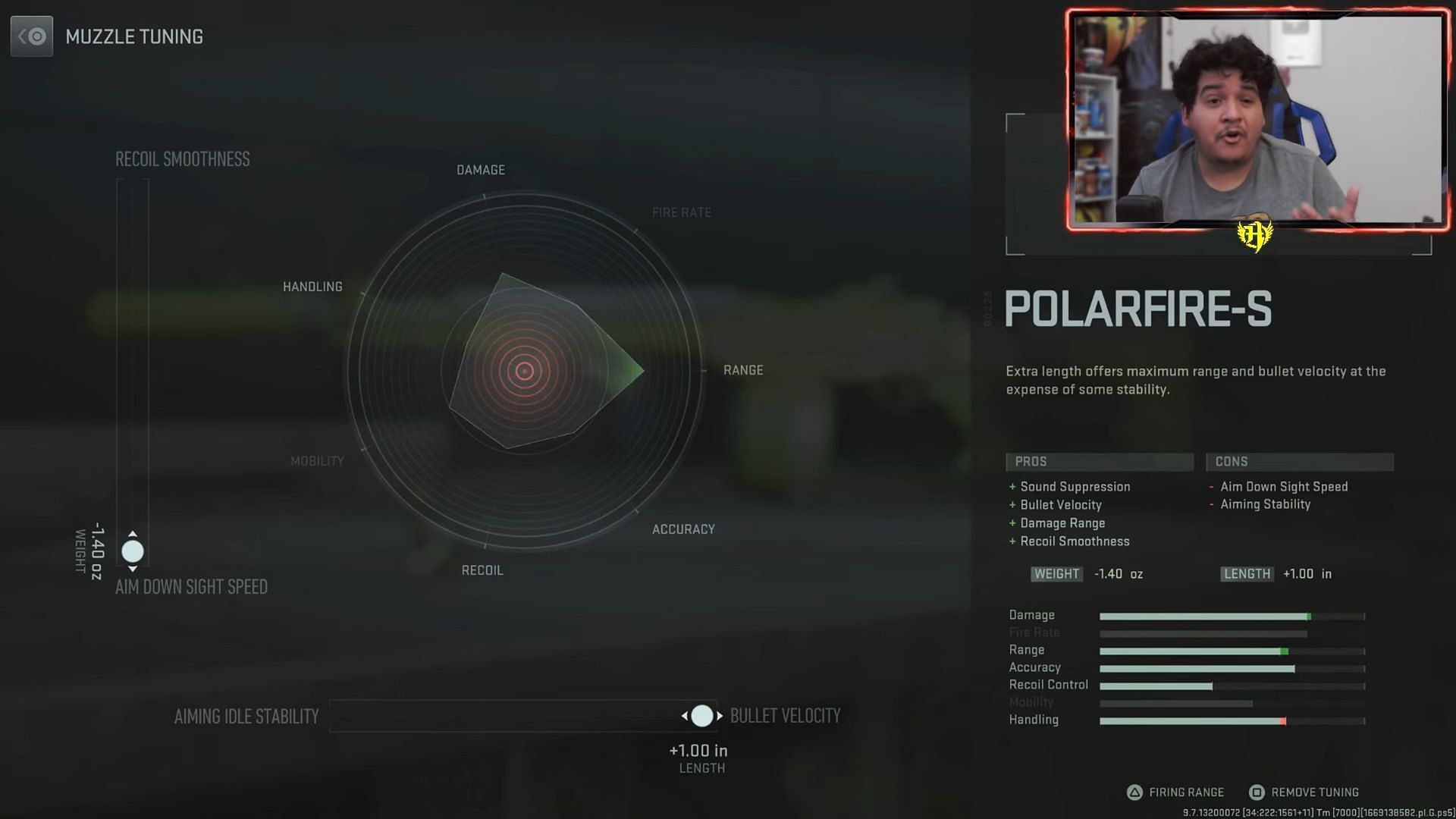 Tuning for Polarfire-S in Modern Warfare 2 (Image via YouTube/Hero)
