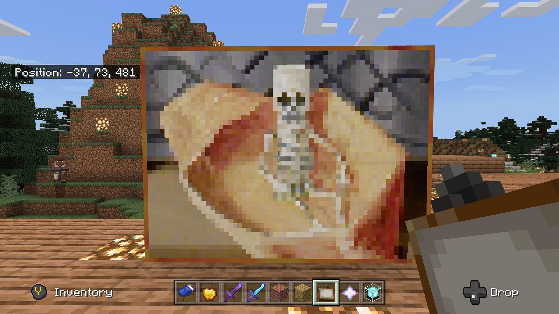 Paintings are a great way to decorate your Minecraft builds (Image via Mojang)