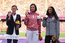 American hurdler Lashinda Demus wins 2012 Olympic gold after Russian athlete stripped of title for doping