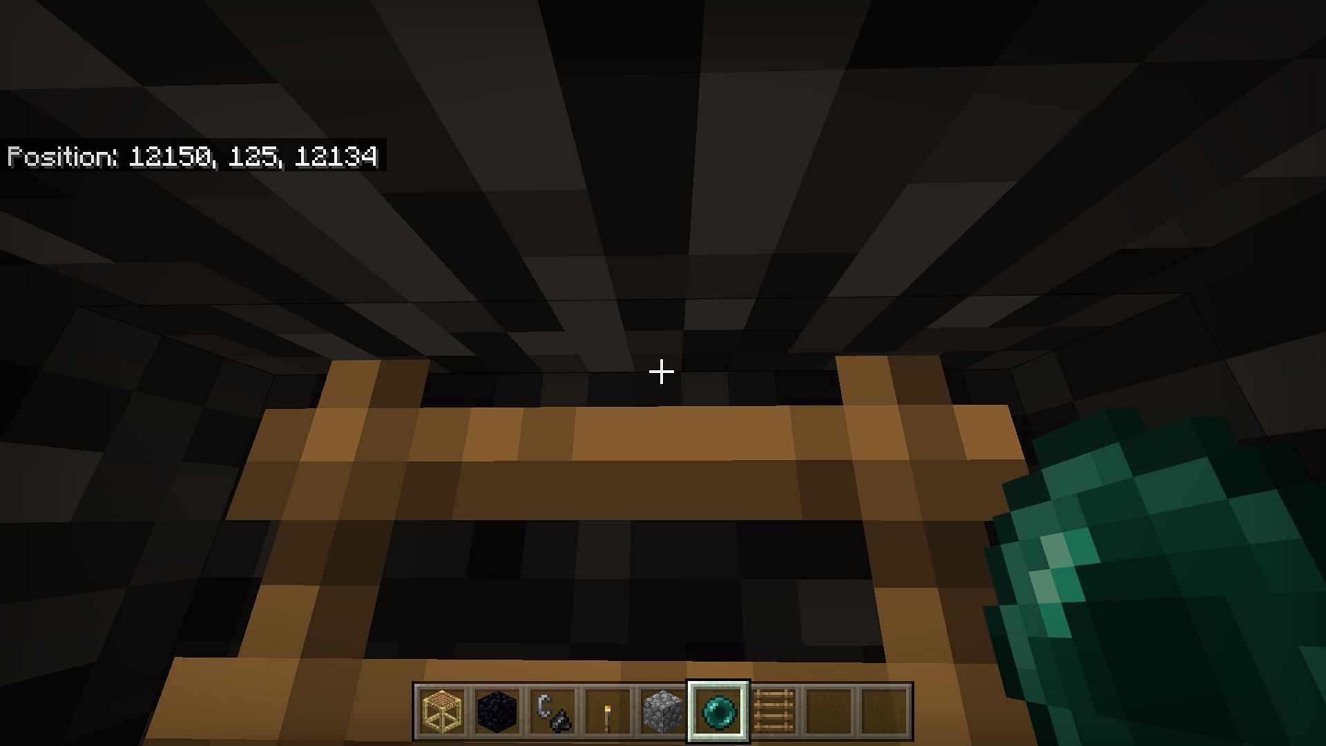 Throw Ender Pearl between the bedrock layer&#039;s edge in Minecraft (Image via Mojang)