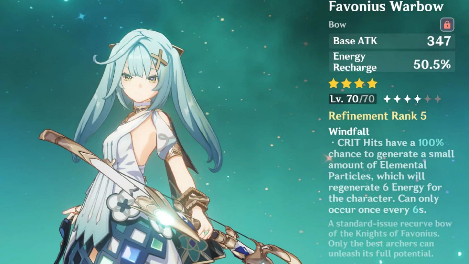 Favonius Warbow is easy to get for F2P players (Image via HoYoverse)