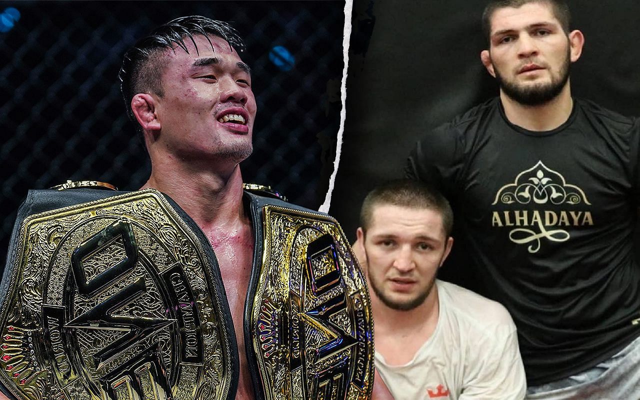 (left) Christian Lee, (middle) Saygid Izagakhmaev and (left) Khabib Nurmagomedov [Credit: ONE Championship]