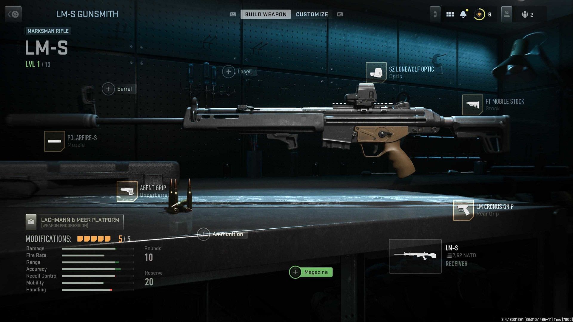 LM-S Loadout in MW2 (Image via Activision)