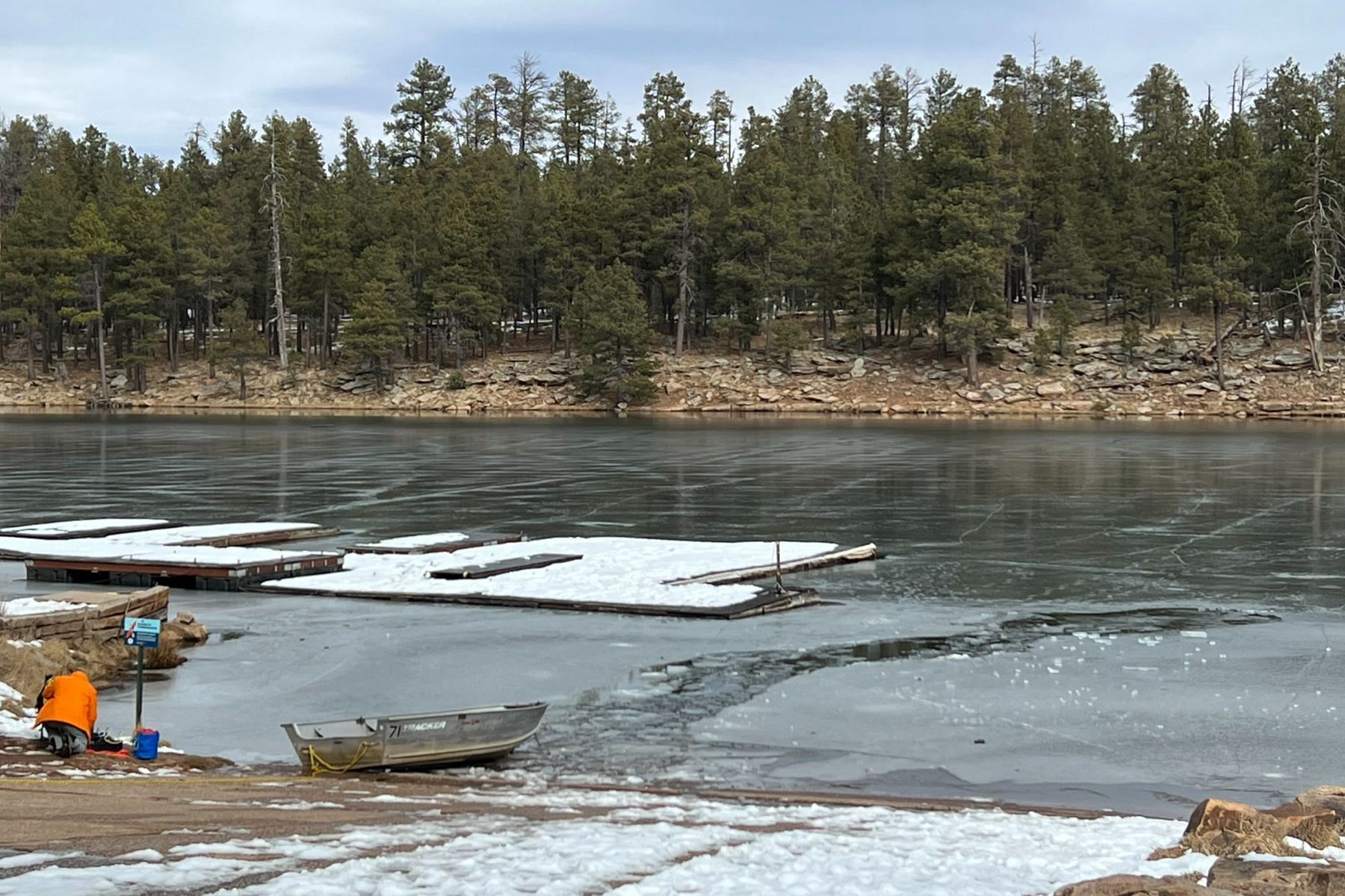 Woods Canyon Lake (Image via Twitter/ZachCrenshaw)