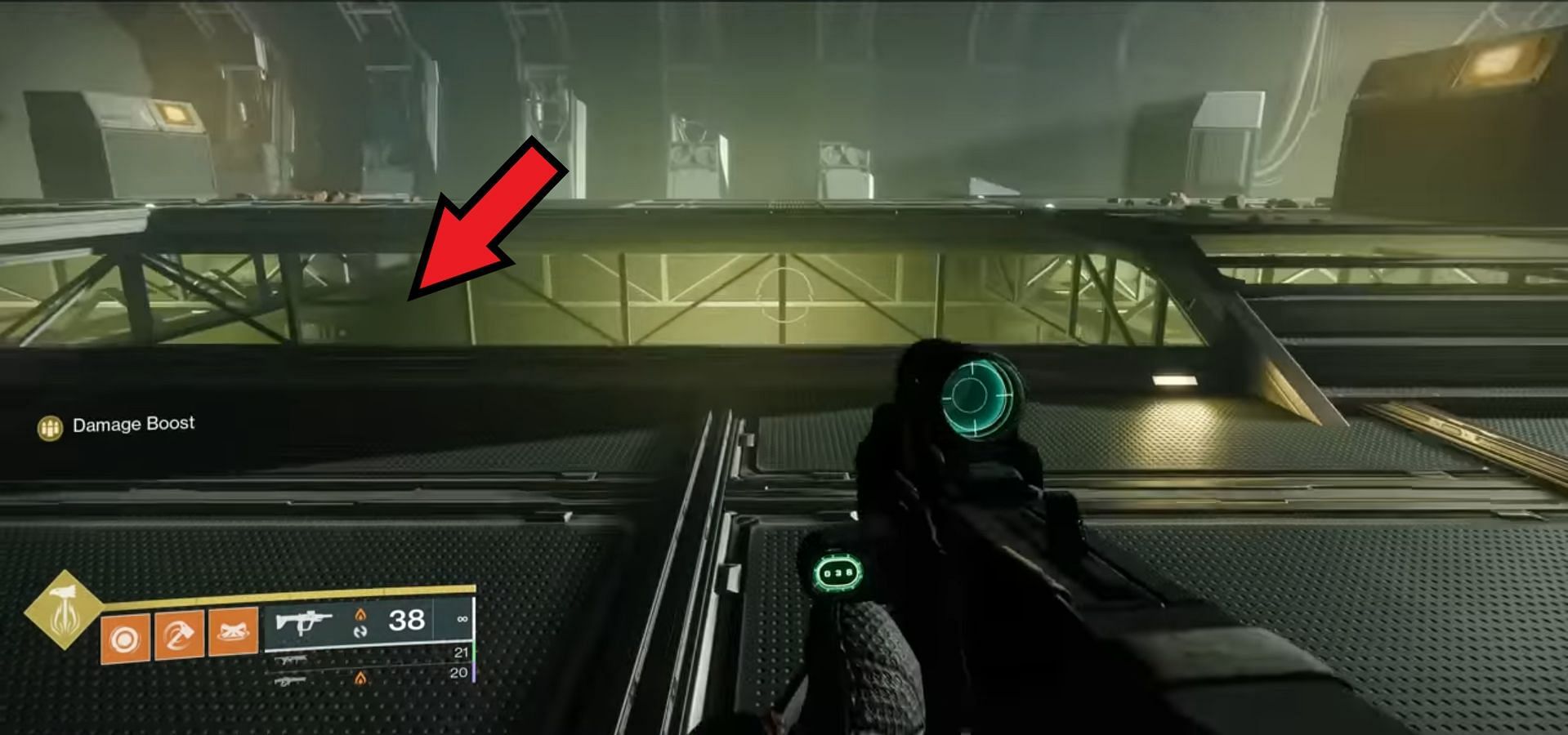 La segunda ubicación de registro está debajo de la plataforma principal (Imagen a través de Destiny 2) 