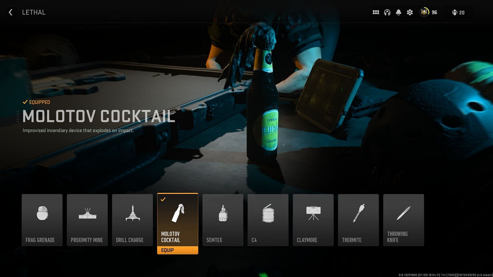 Molotov Cocktail (Image via Activision)