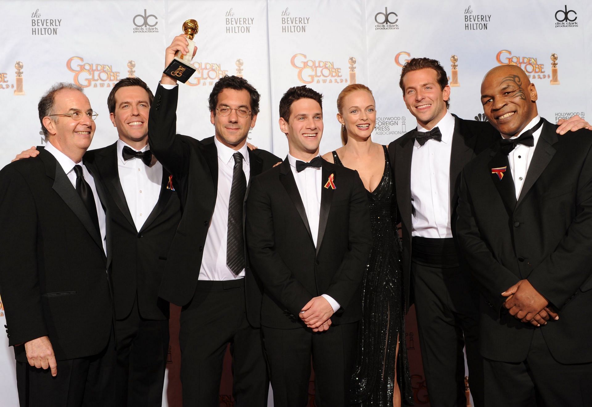 Mike Tyson (extreme right) at the 67th Annual Golden Globe Awards [Image Credits: Getty Images]