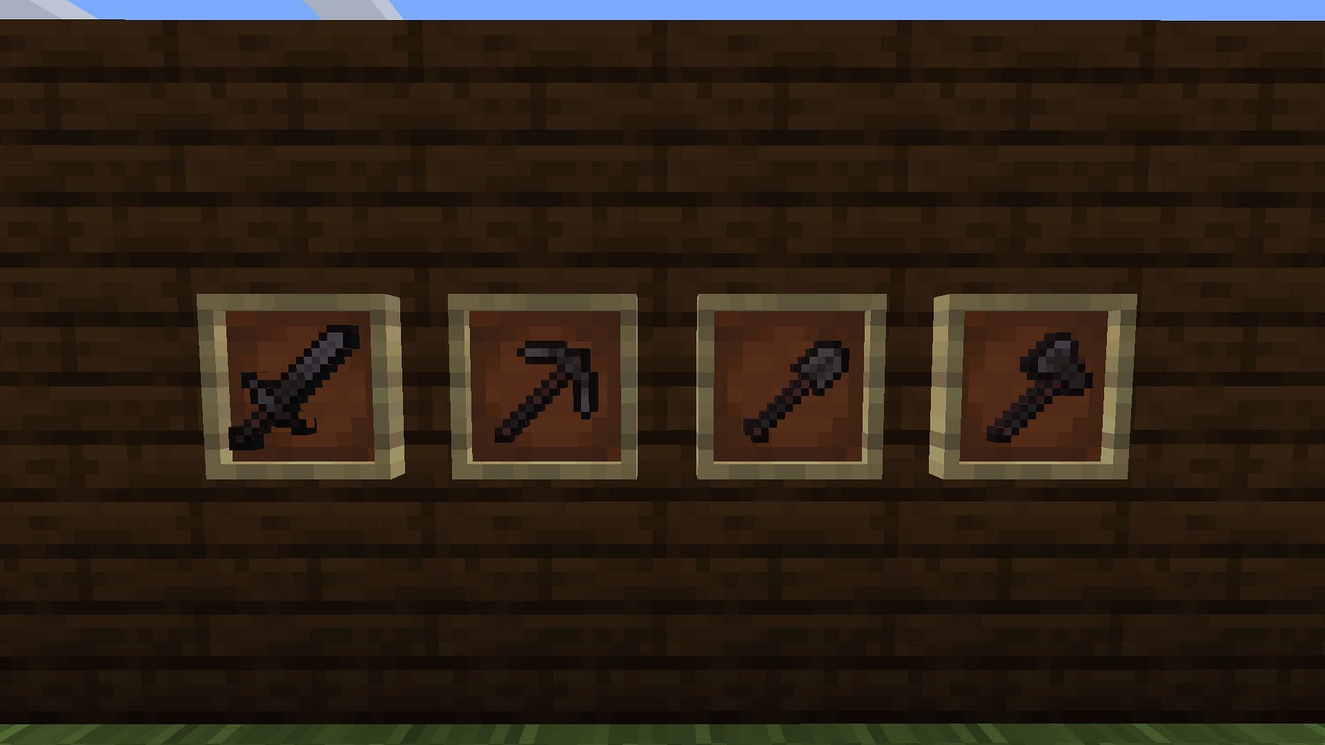 A collection of Netherite weapons and tools in Minecraft (Image via Mojang)
