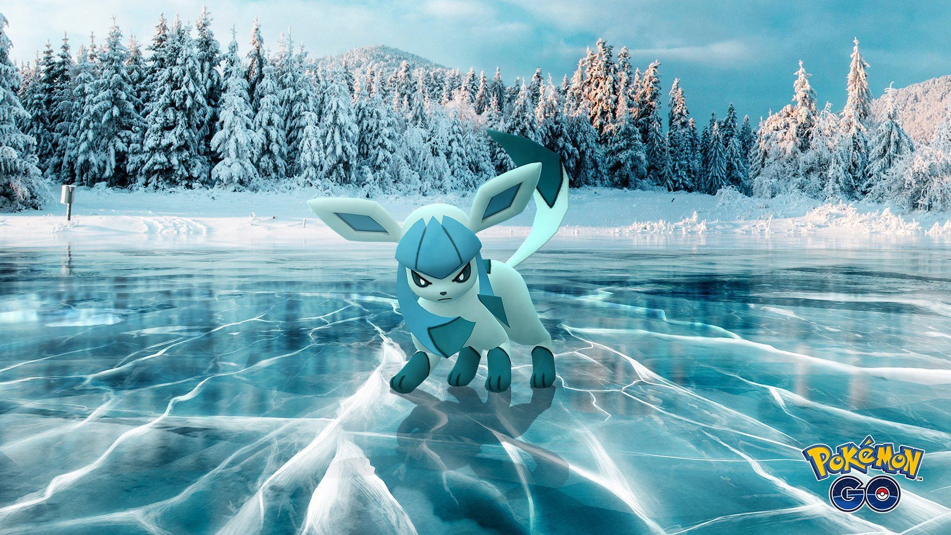 Glaceon is appearing as raid boss in Pokemon GO this December (Image via Niantic)