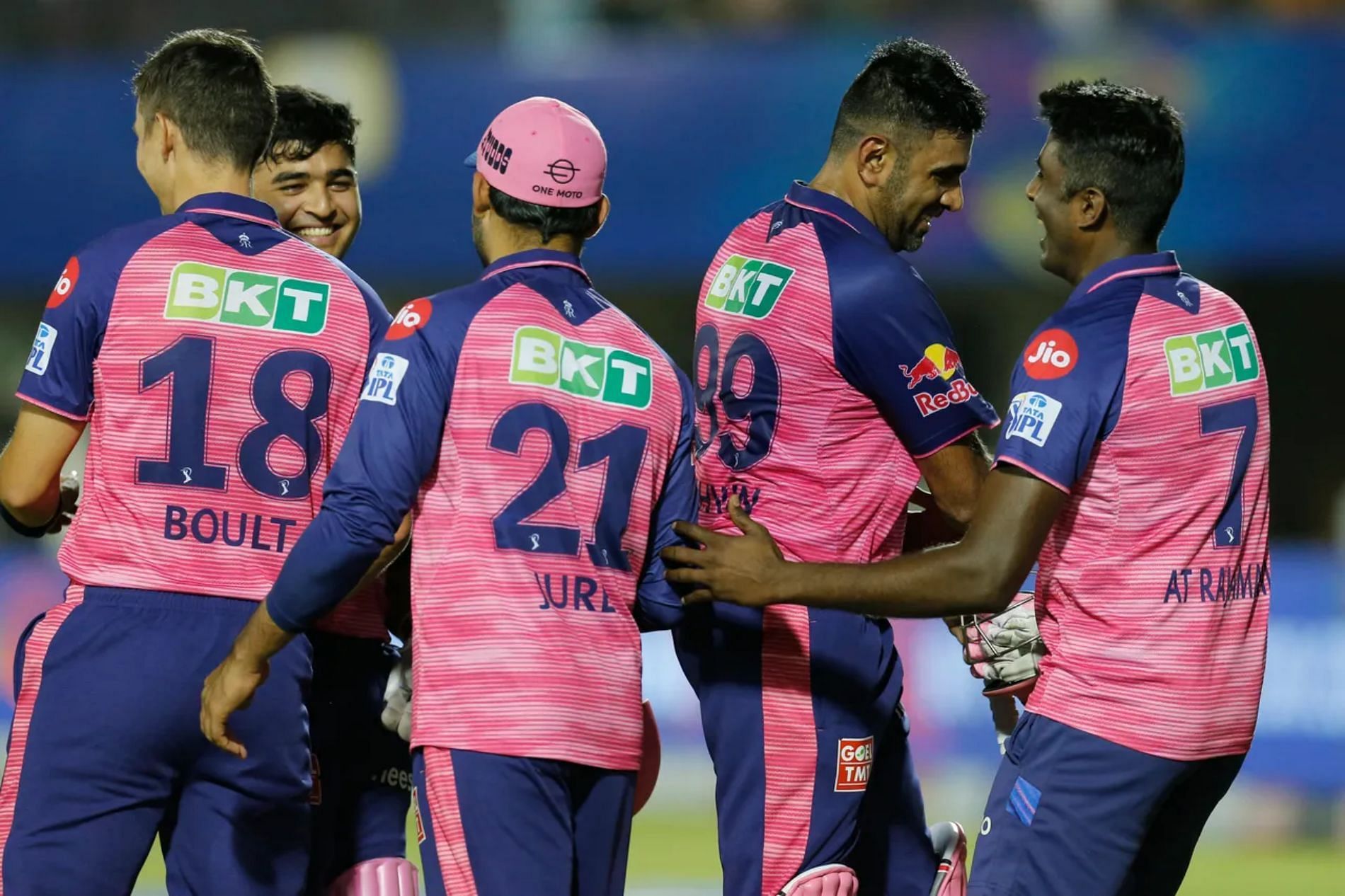Rajasthan Royals celebrate a win during IPL 2022. Pic: BCCI