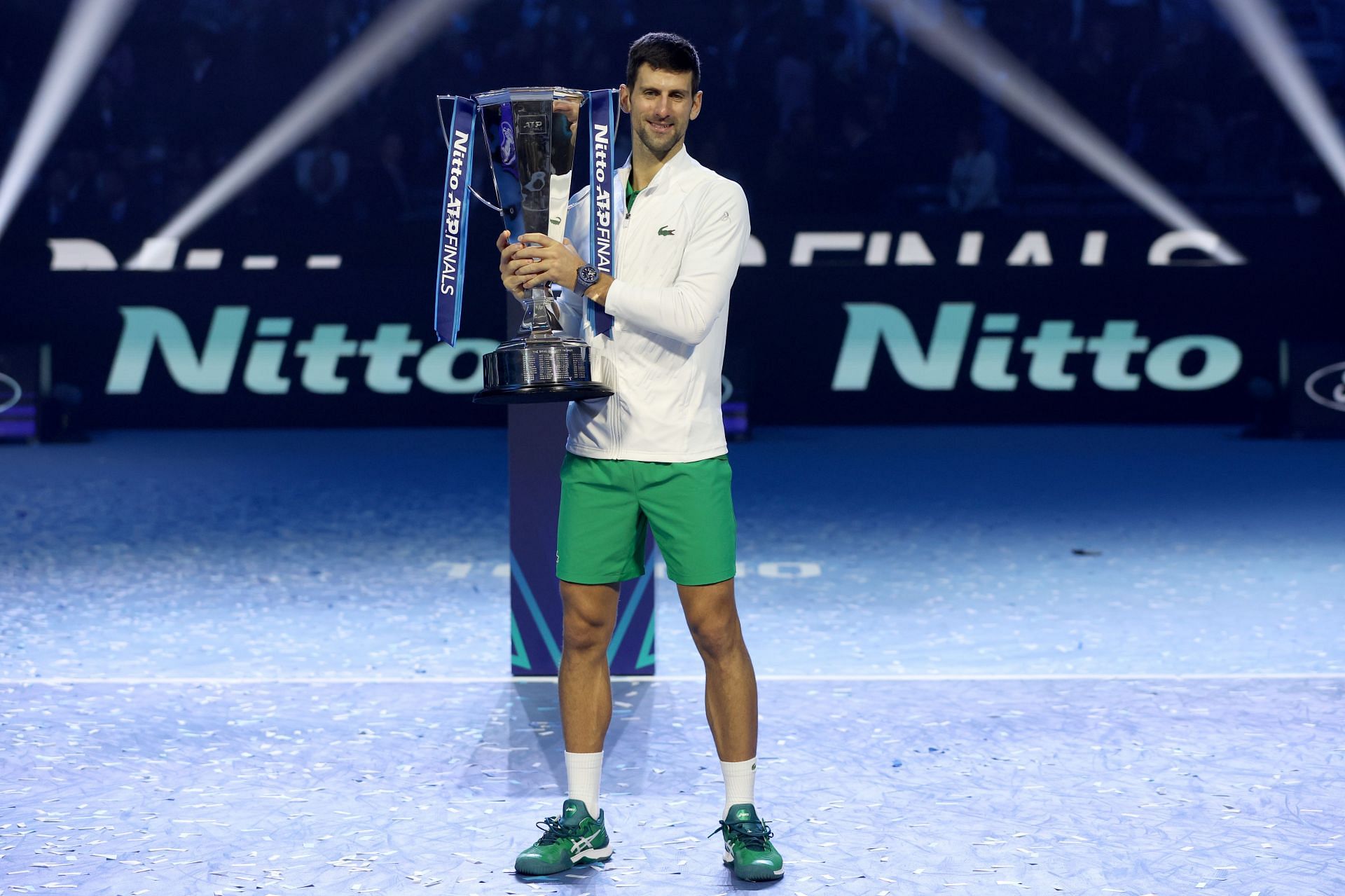 Novak Djokovic at the 2022 ATP Finals.