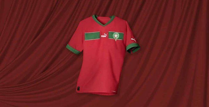 PUMA Men's Morocco 2022/23 Home Jersey Red/Green – Azteca Soccer