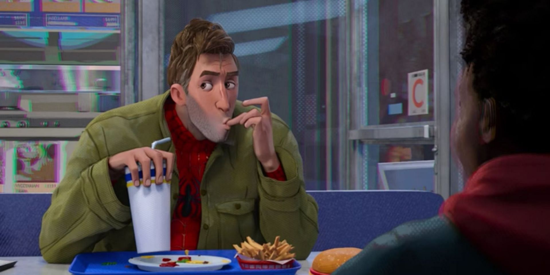 Peter B. Parker in Into The Spider-Verse (Image via Sony)