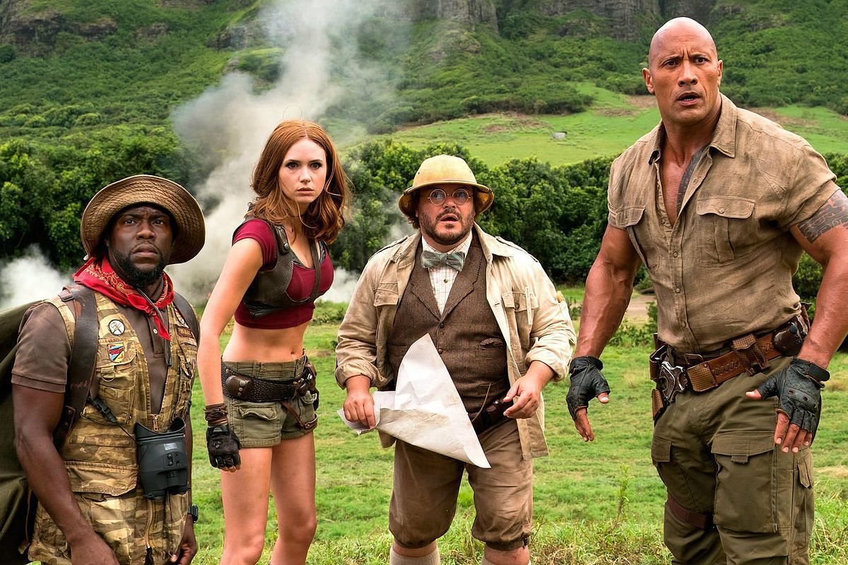 The cast of Jumanji (Image via Sony)