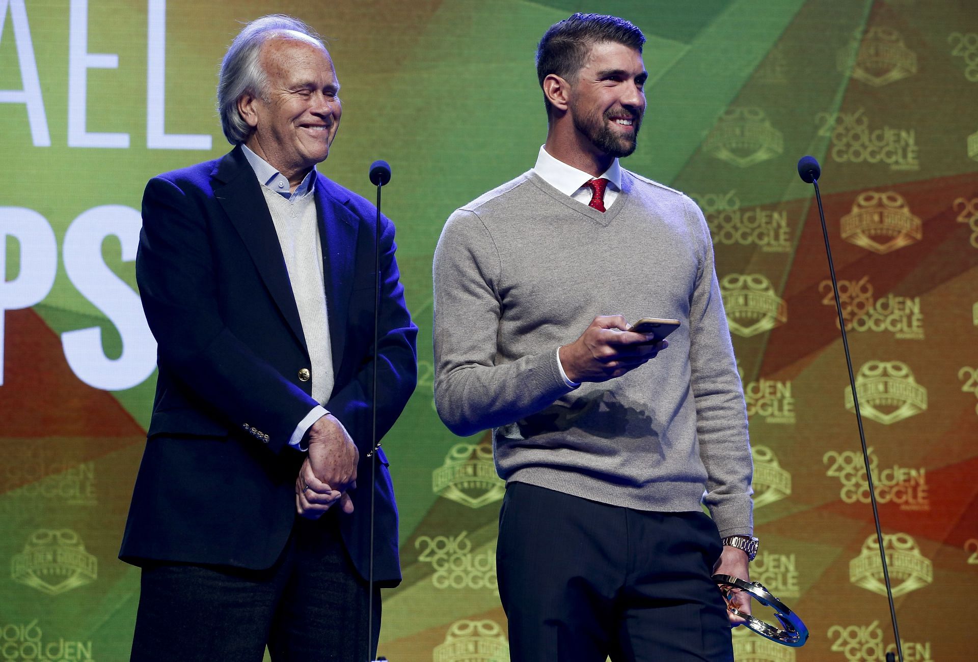 Michael Phelps at the 2016 Golden Goggle Awards