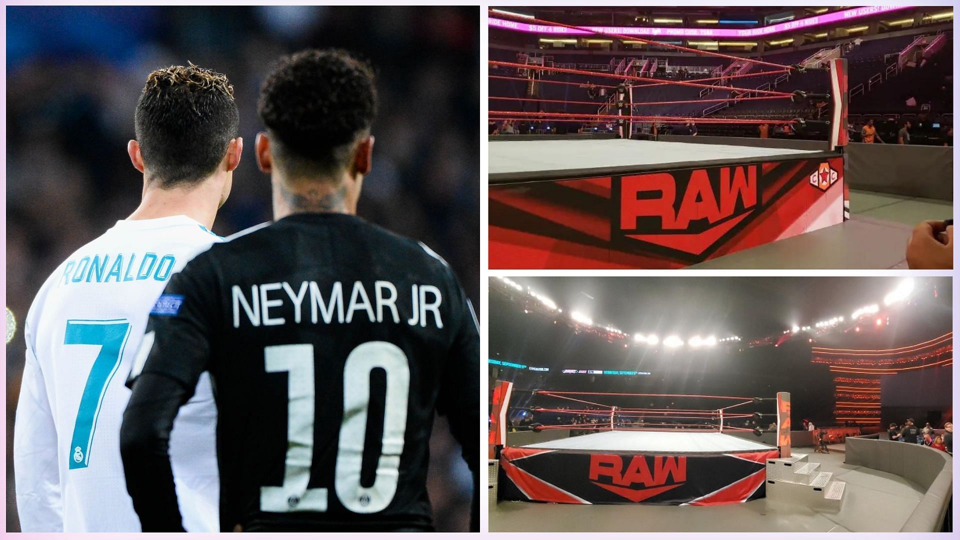 Ronaldo and Neymar name dropped on WWE RAW.