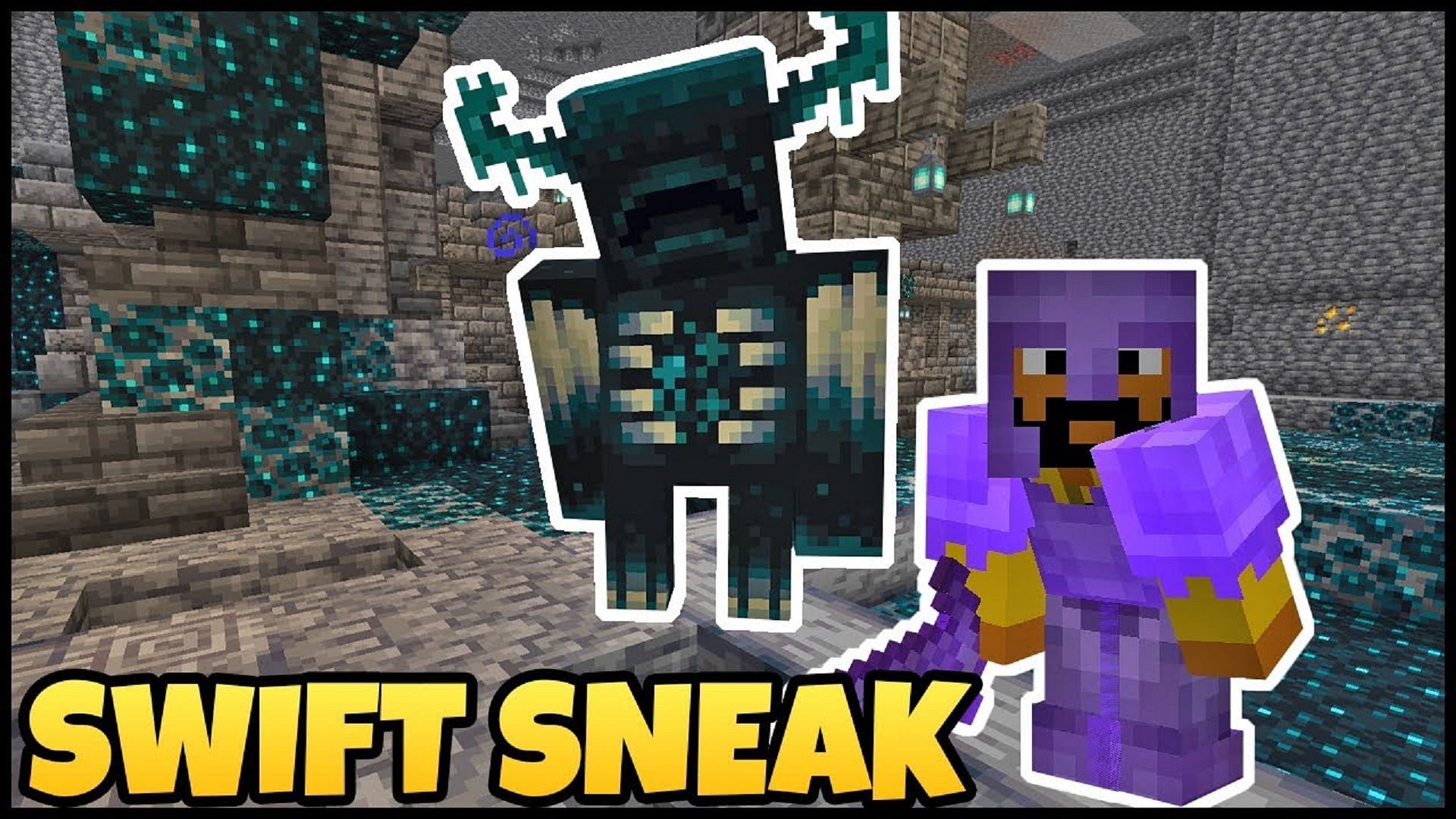 Swift Sneak is pretty solid when a Minecraft player needs to get around quietly (Image via RajCraft/YouTube)
