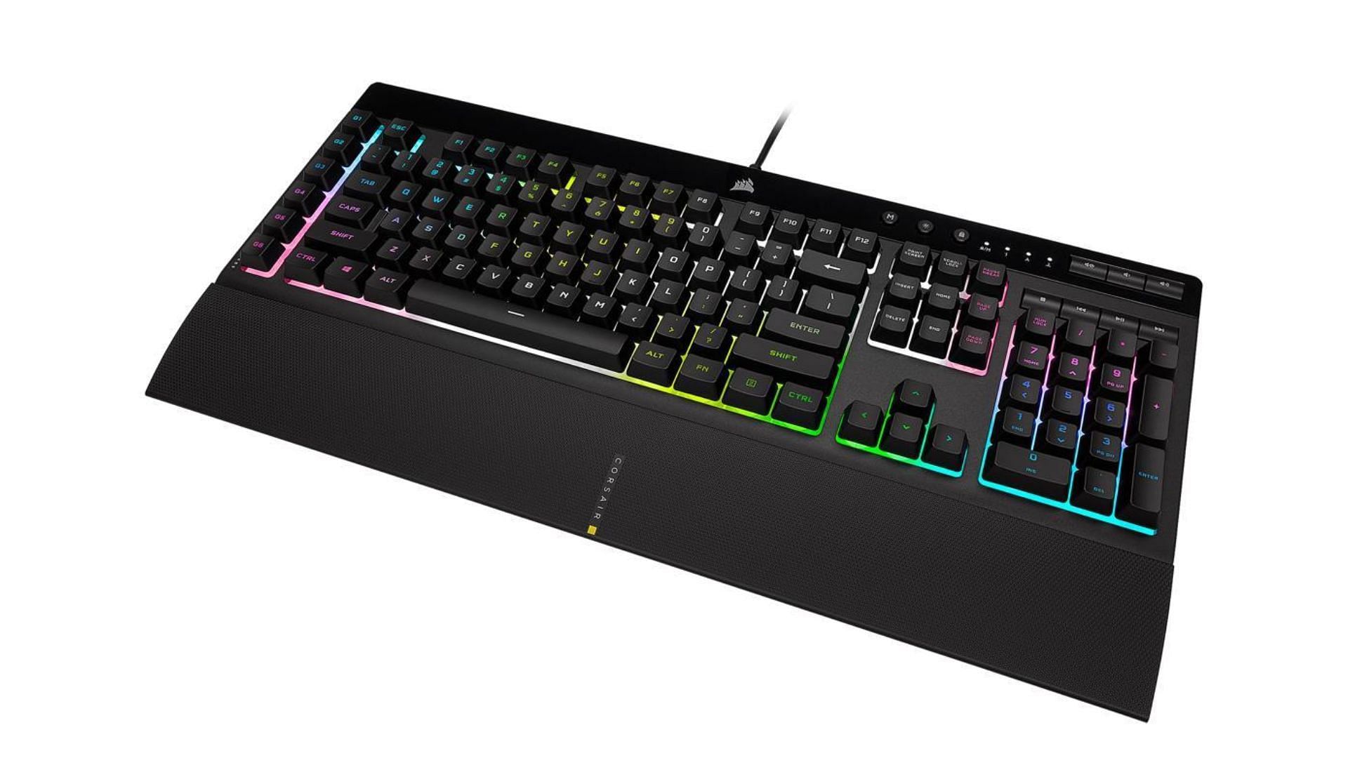 The K55 RGB PRO XT mechanical gaming keyboard (Image via Newegg)