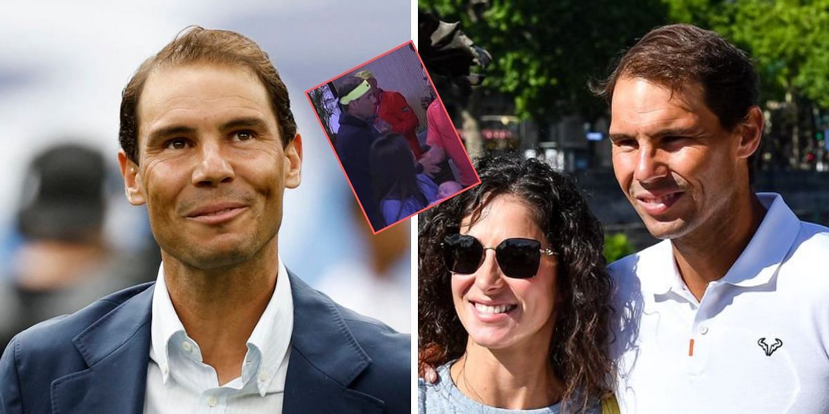 Rafael Nadal accompanied by wife and baby in Australia.