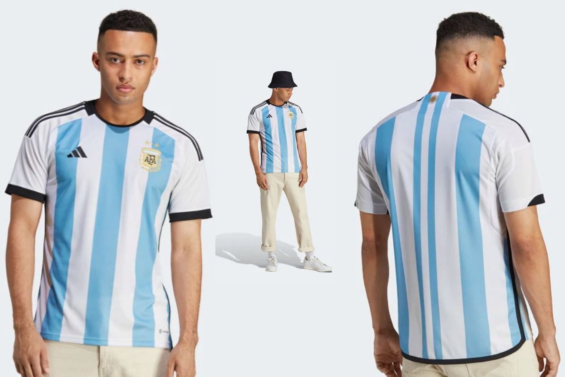 Take a closer look at the Adidas x Argentina 2022 home jersey (Image via Sportskeeda)