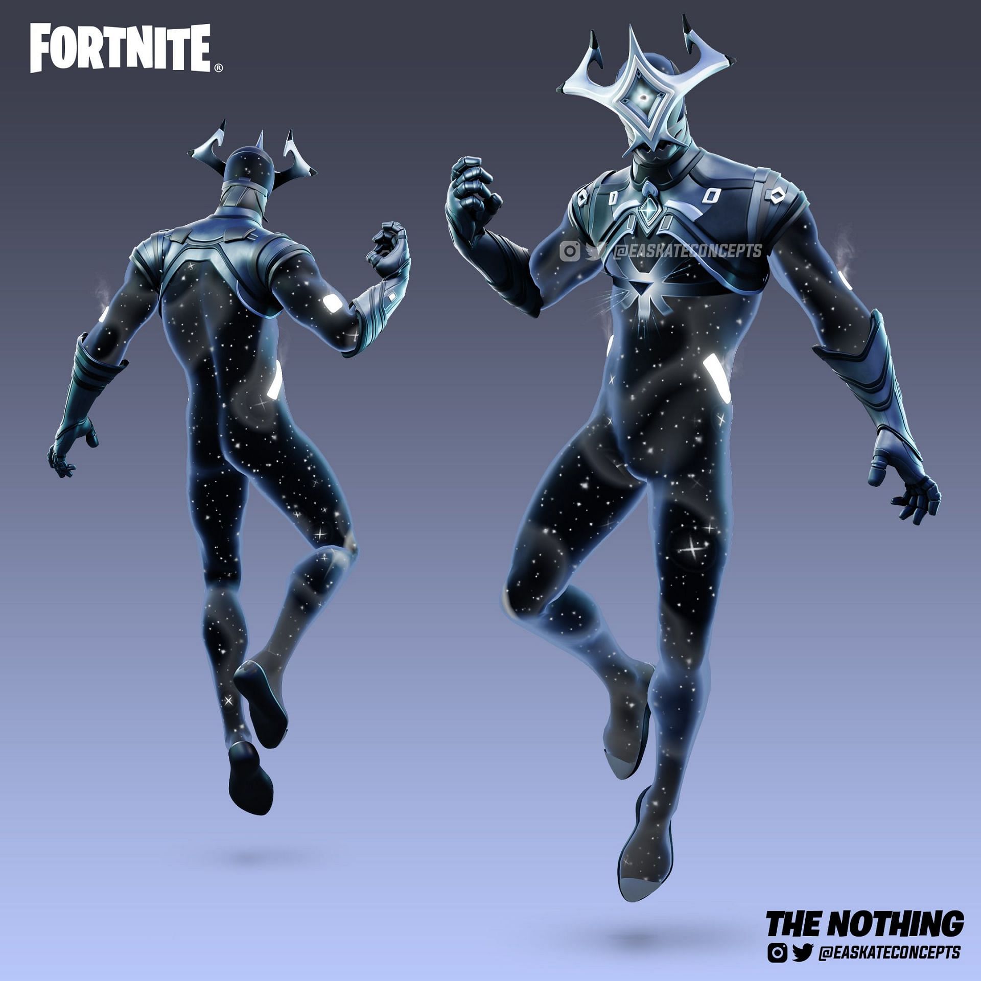The Nothing Fortnite Chapter 4 concept skin (Image via easkateconcepts/Twitter)