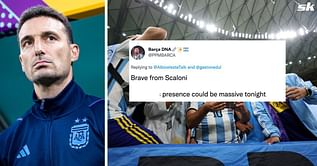"Scaloni is a genius" "Redemption day" - Fans lose their minds as 'clutch' Argentina attacker earns surprise start against France