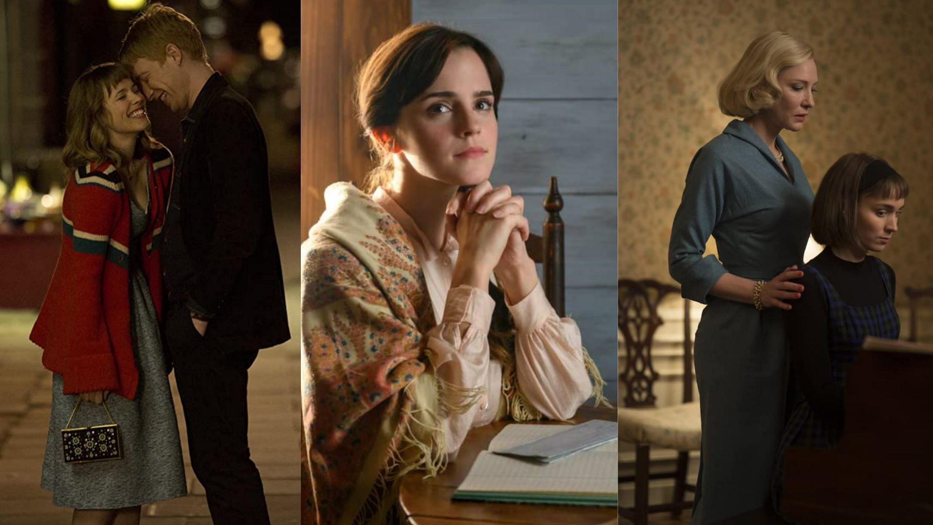 Stills from About Time, Little Women and Carol (Images Via IMDb)