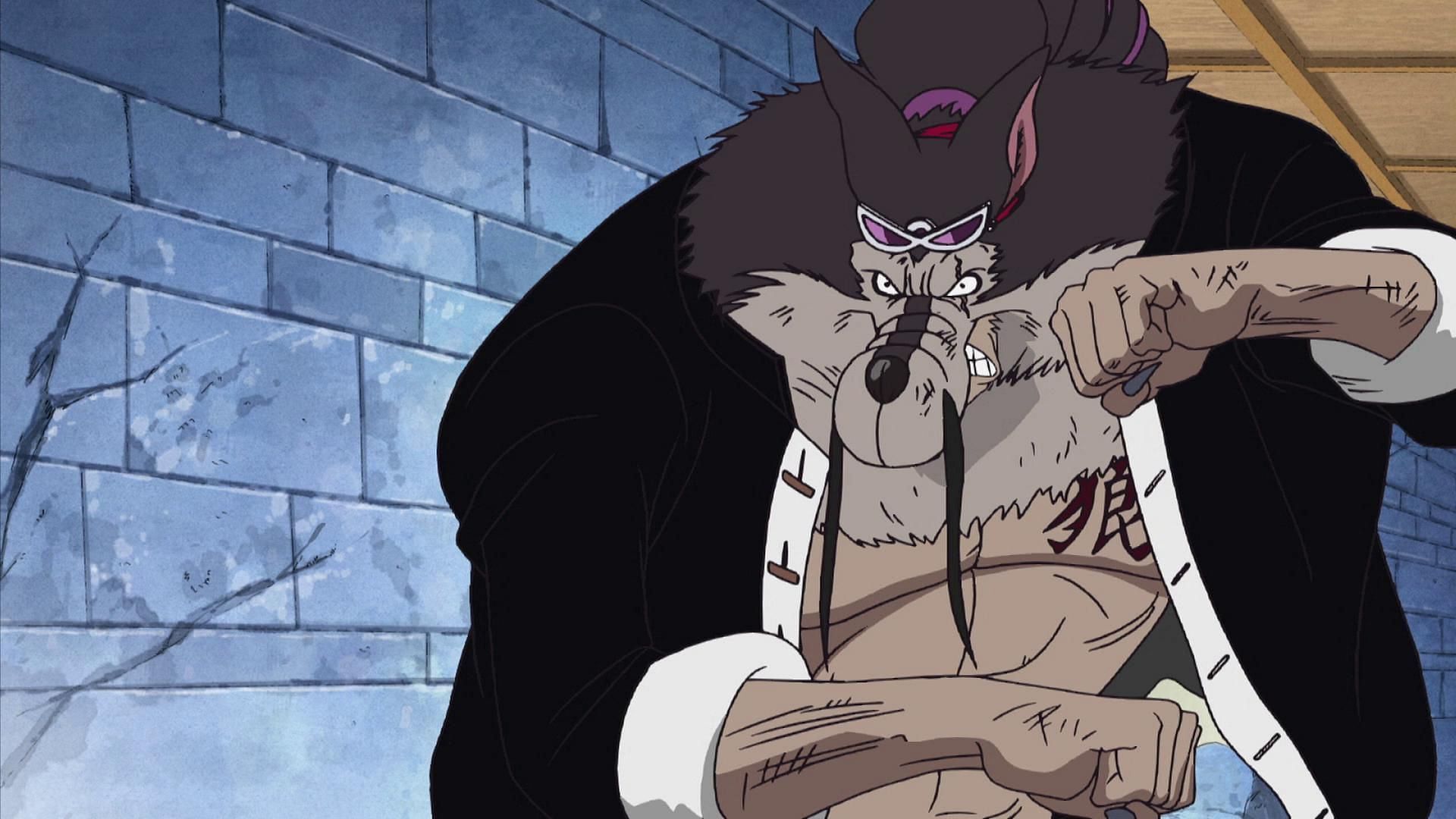 Jabra was the third strongest member of CP9 (Image via Toei Animation, One Piece)