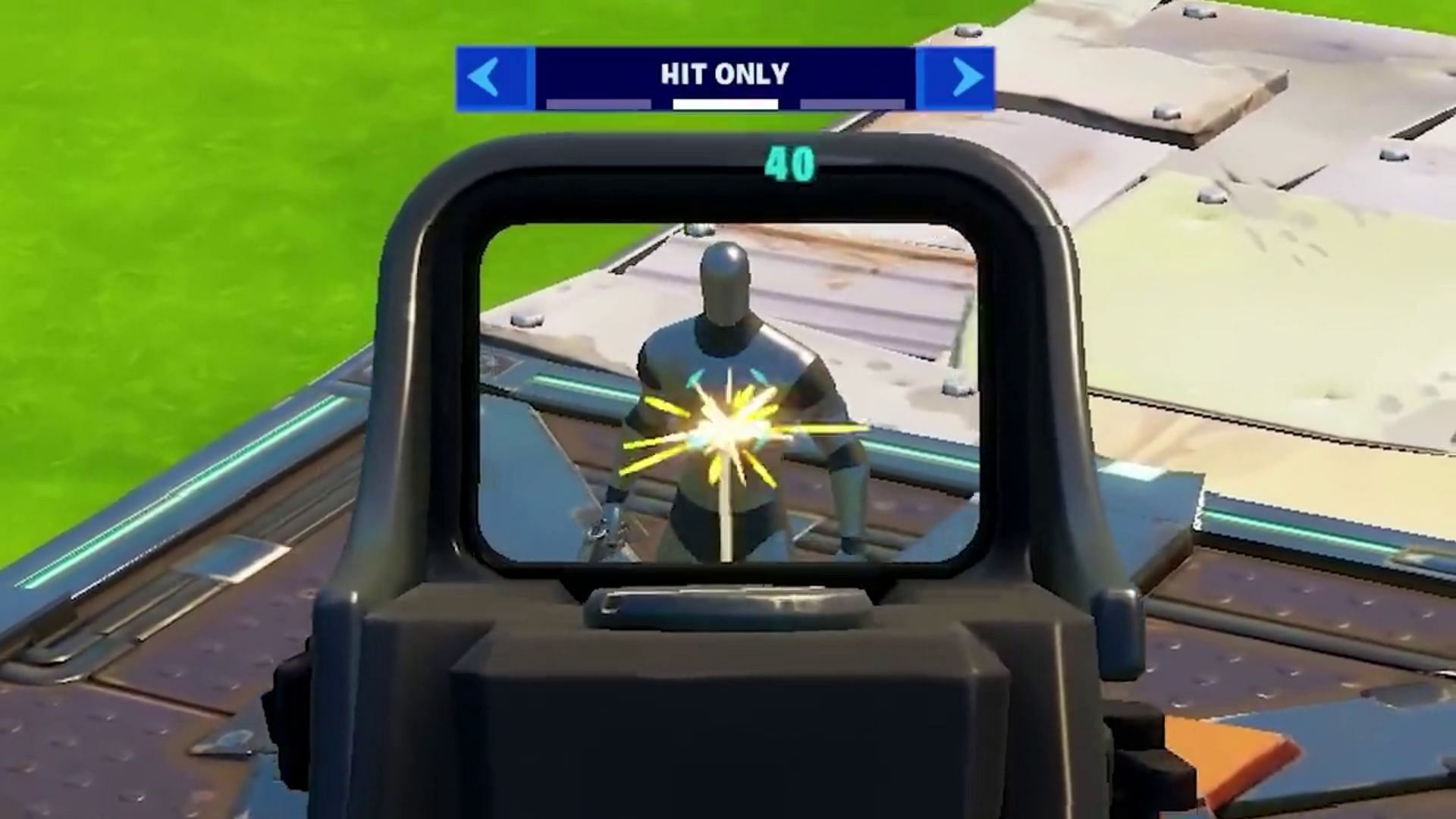 Hit Only Reticle setting (Image via NickEh30)