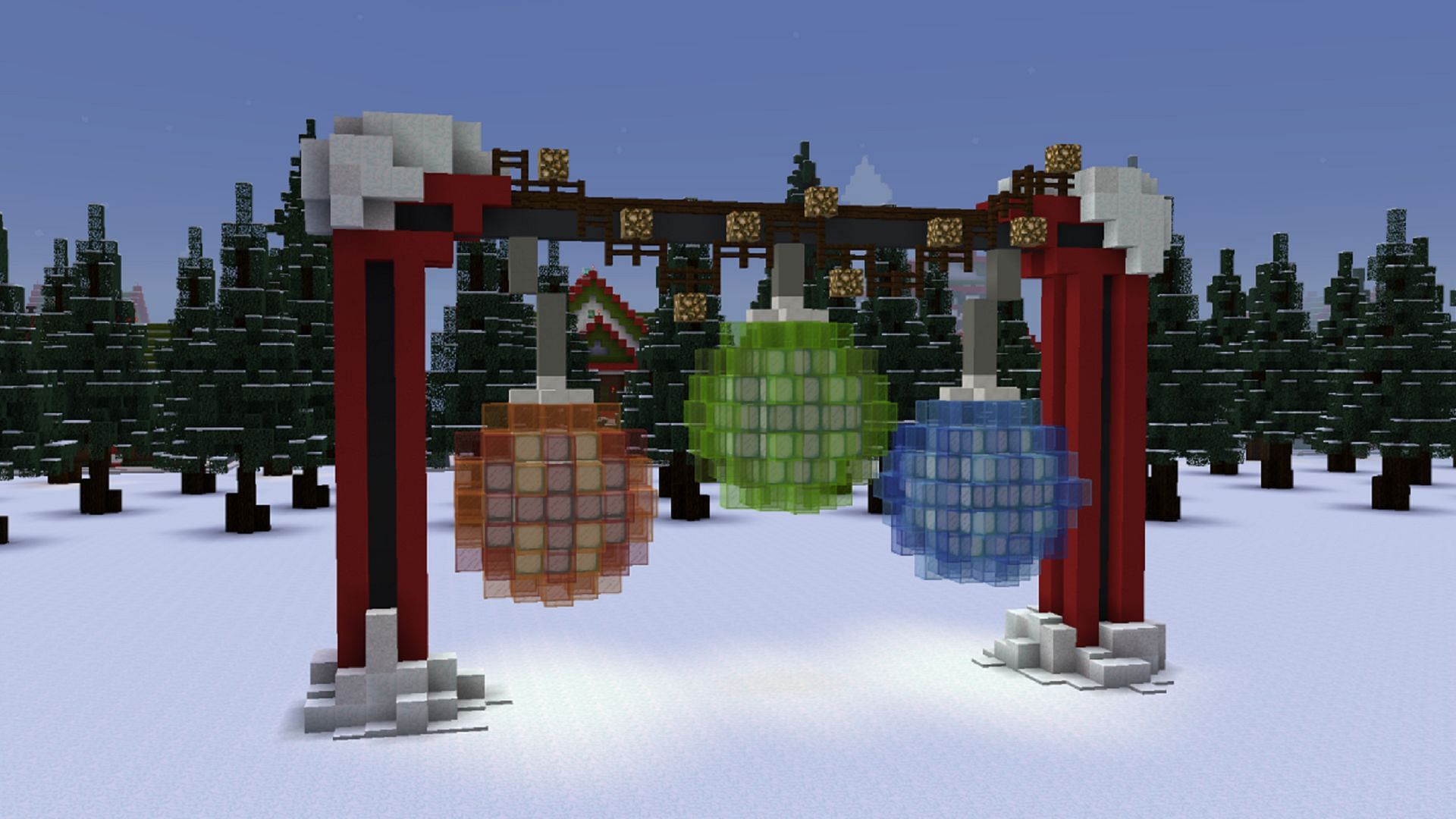 Light the way through your Minecraft world with some well-lit seasonal ornaments (Image via Bobicraft/Planet Minecraft)