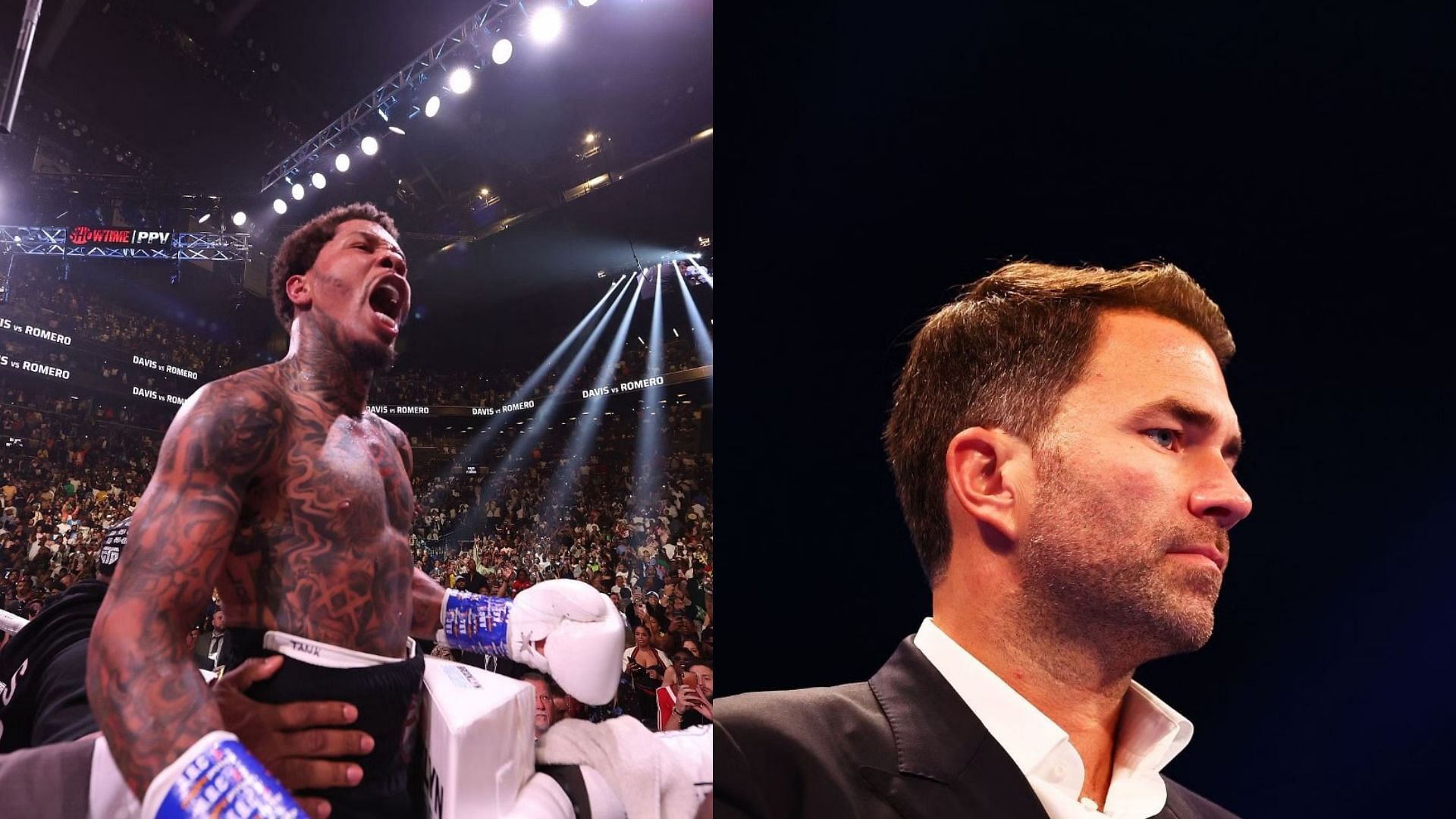 Gervonta Davis (Left) and Eddie Hearn (Right)  (Image credits: Getty Images)