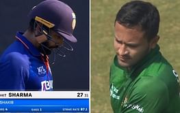 [Watch] Shakib AL Hasan cleans up Rohit Sharma with a ripper in 1st ODI between India and Bangladesh