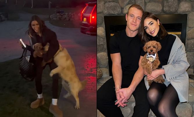 "All I want for Christmas is help with this dog" - Christian McCaffrey's girlfriend Olivia Culpo has the most unusual request for Santa this year