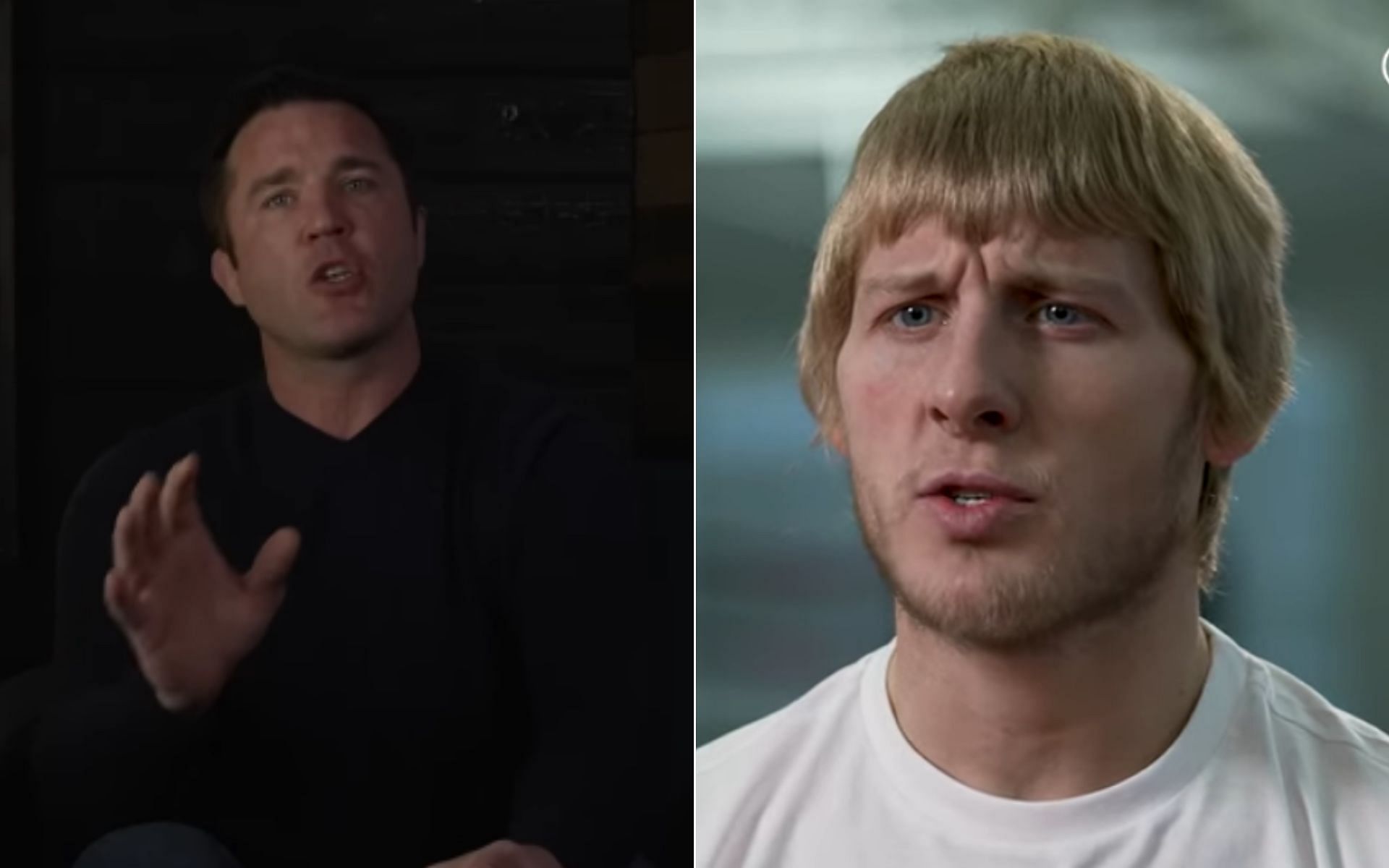 (L) Chael Sonnen, and Paddy Pimblett (R) {Photo credit: Chael Sonnen, and BT Sport  - YouTube)