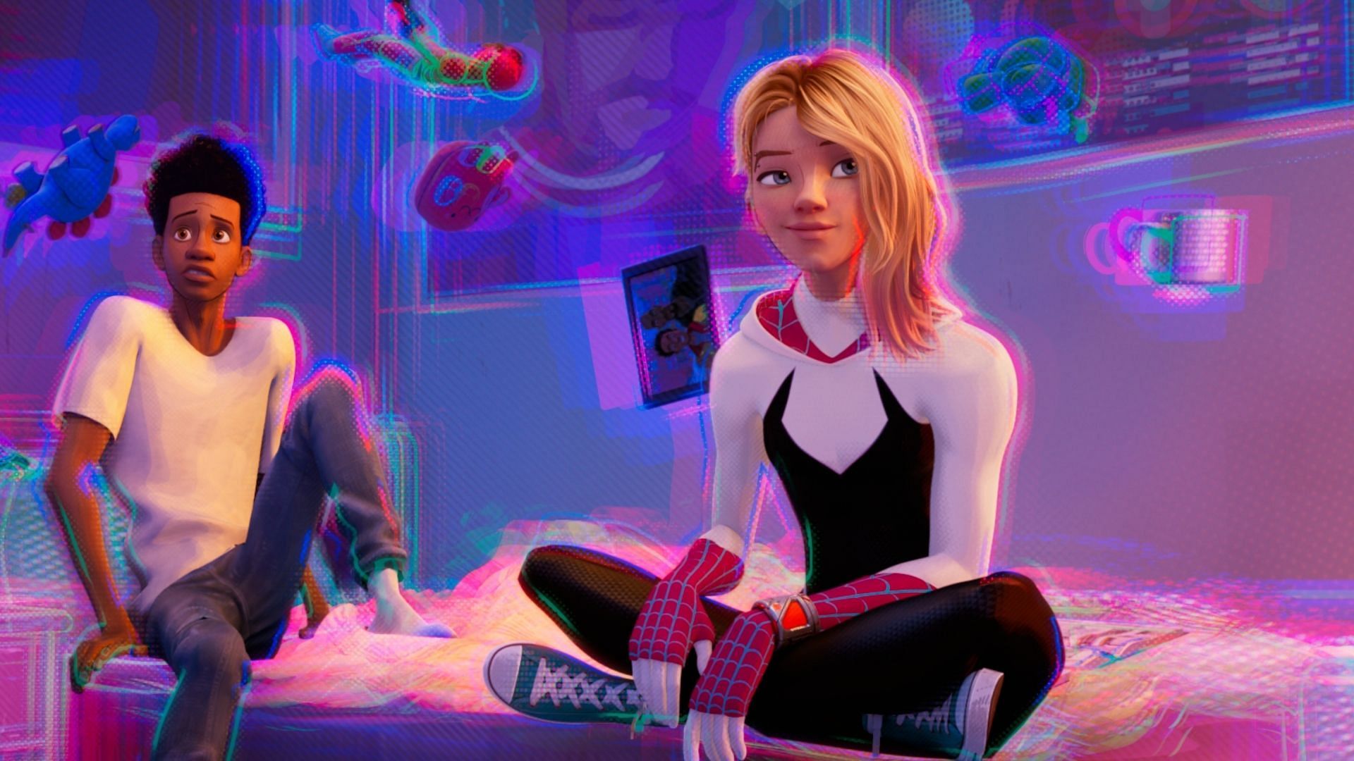 Miles Morales and Gwen Stacy in Spider-Man: Across the Spider-Verse (Image via Sony)