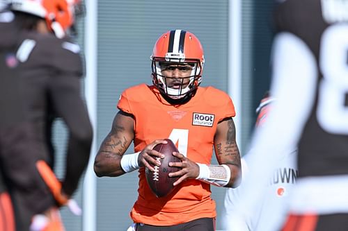 Deshaun Watson at Cleveland Browns Practice