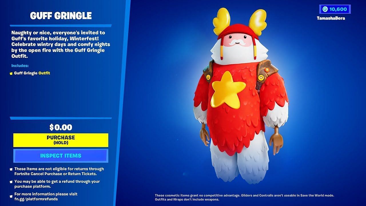The Guff Gringle skin is also obtainable during the event (Image via Epic Games)