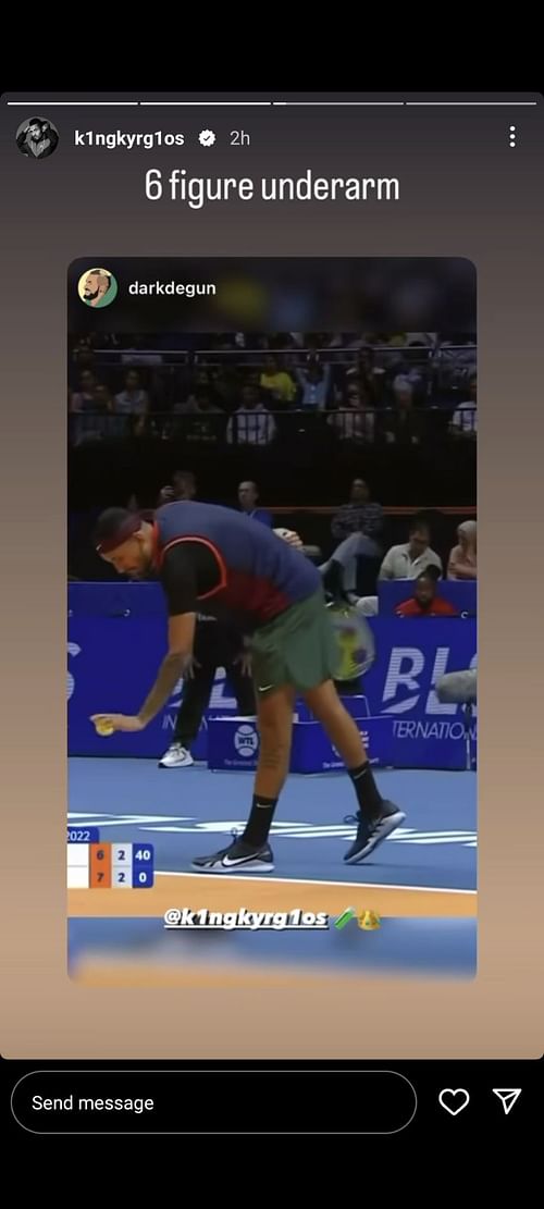 Nick Kyrgios on his underarm serve