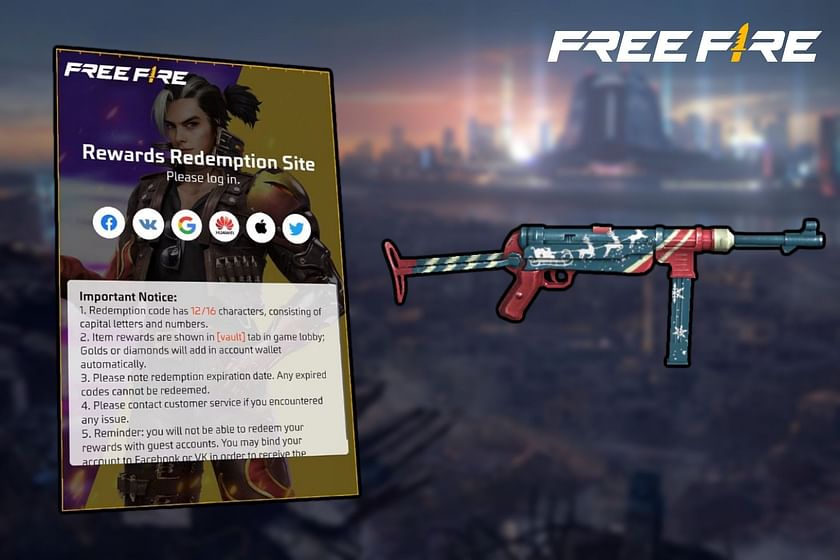 Garena Free Fire codes for December 3, 2023: Get free room cards