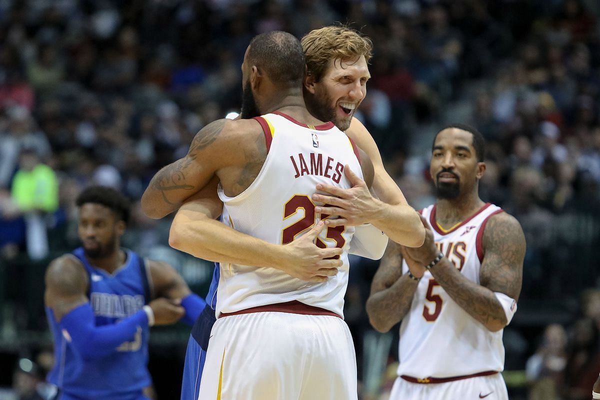 LeBron James and Dirk Nowitzki [Photo Source: Silver Screen and Roll]