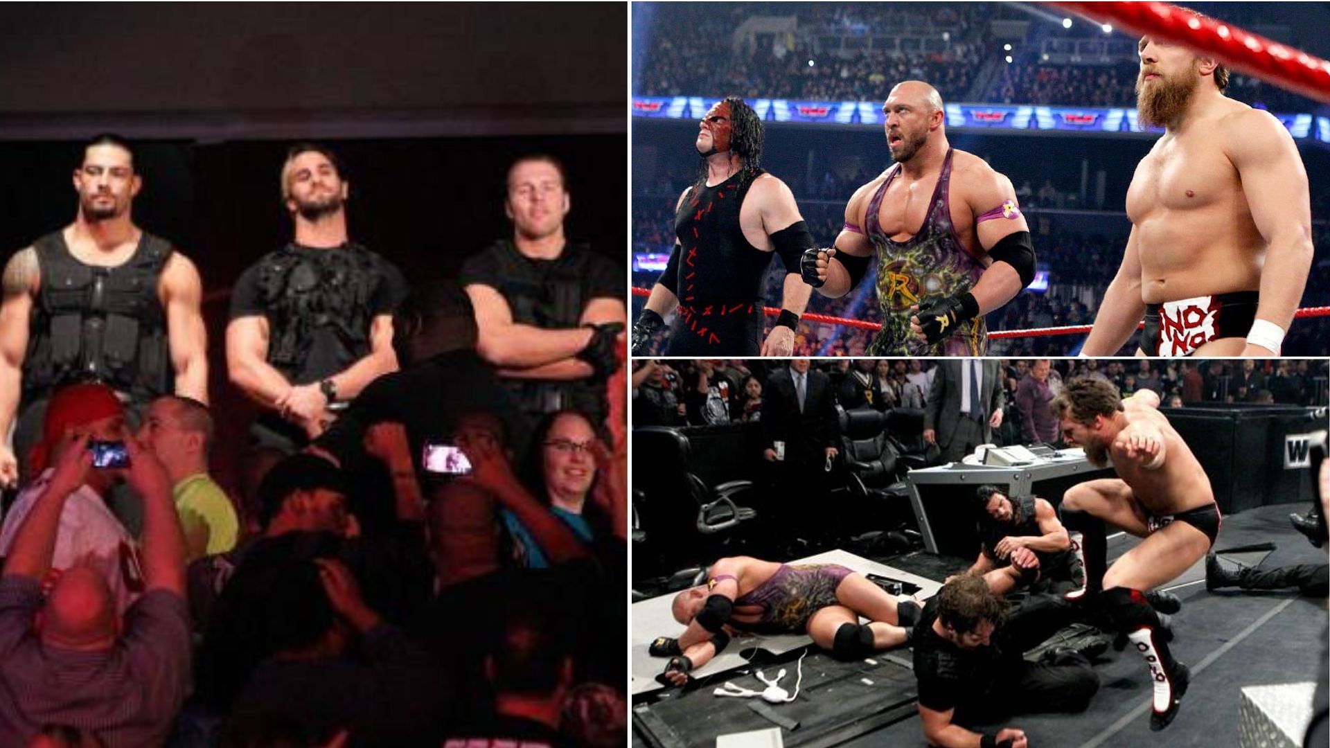 The Shield versus Ryback and Team Hell No in a TLC match in December 2012.