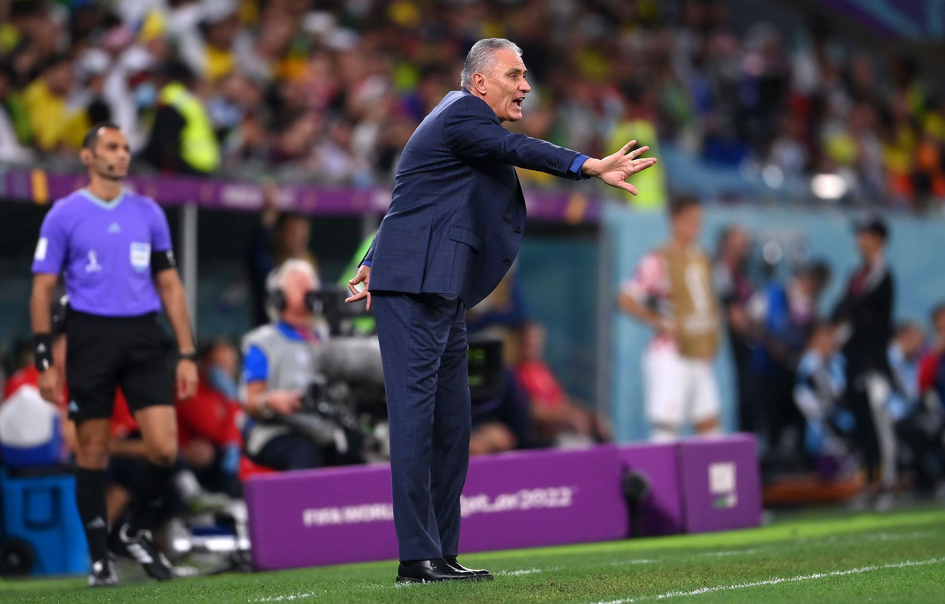 Brazil's coach in the World Cup Tite stepped down after their defeat to Croatia