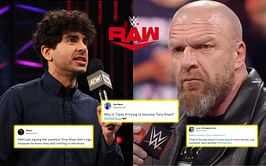 "Why is Triple H trying to become Tony Khan?" - Twitter perplexed over former champion's surprising WWE RAW return