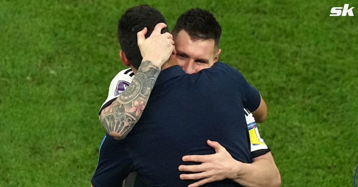 Watch: Teary-eyed Argentina boss Lionel Scaloni hugs Lionel Messi after securing 2022 FIFA World Cup final berth
