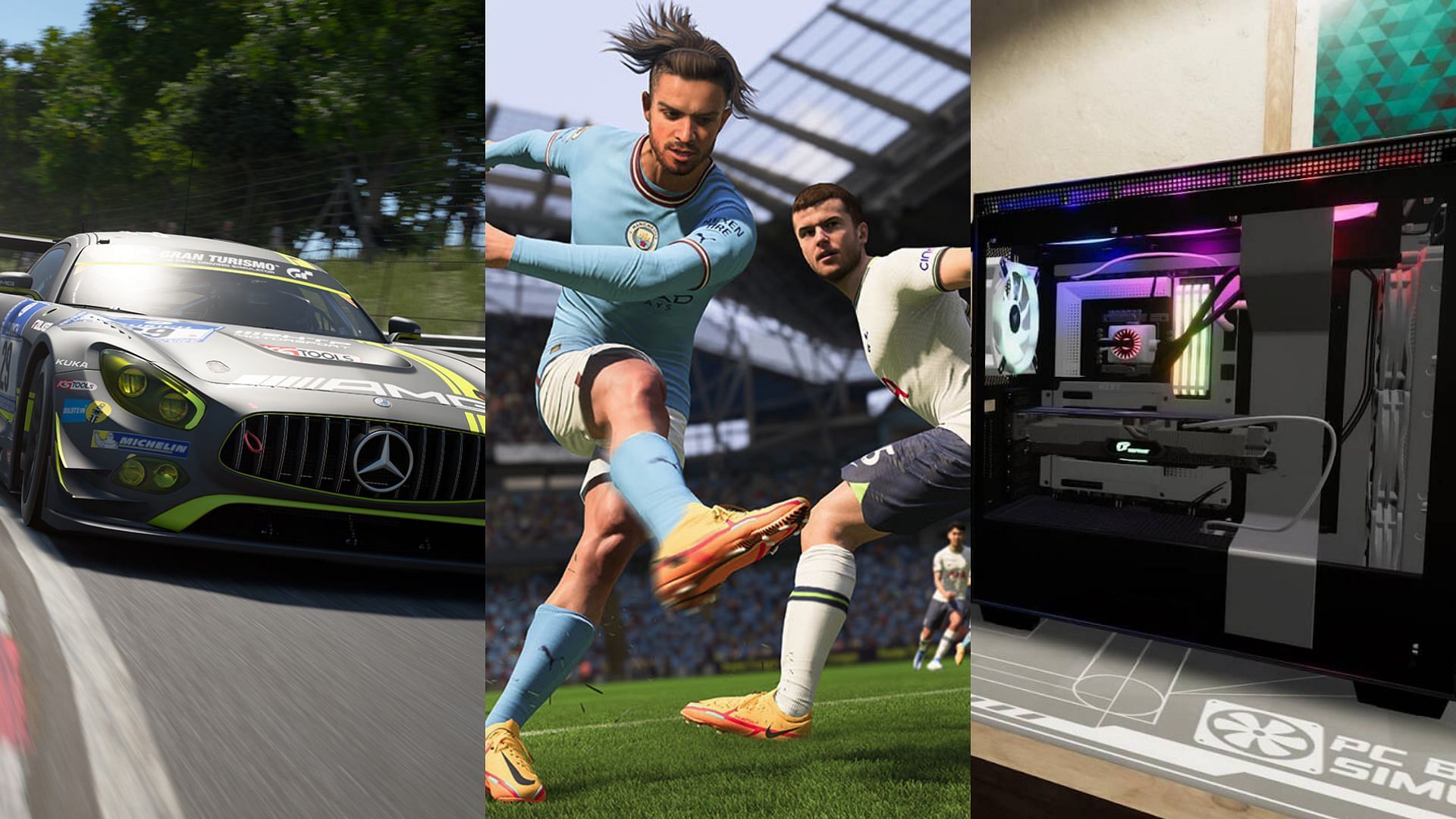 The best simulation games of 2022 (Images via Gran Turismo, Xbox and Epic Games)